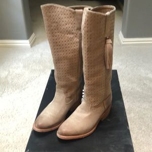 Miss Sixty Poncho knee high Boho cowboy boots